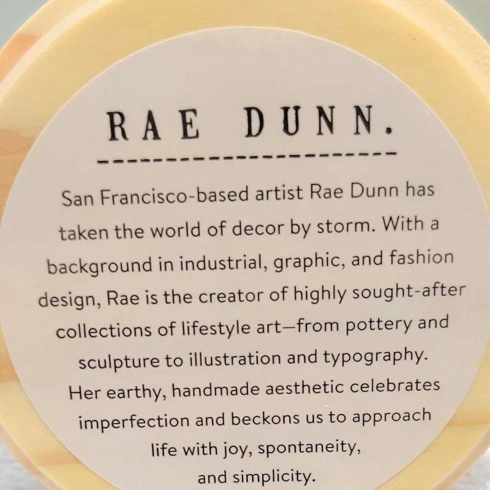NEW!  RAE DUNN “Piña Colada” Scented Candle